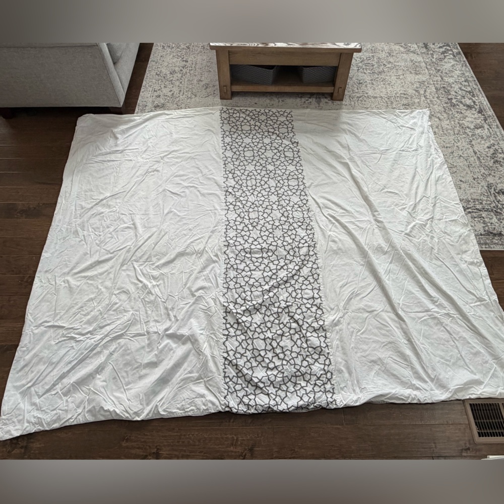 West Elm King Duvet + 2 Euro shams - Picture 5 of 7
